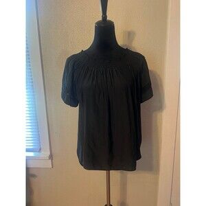Ramy Brook black Lightweight Flowy Blouse size M